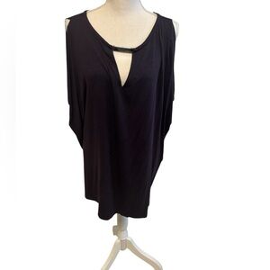 Ladies 2X eggplant purple Michael Kors top